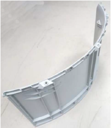 Housing quarter f/BD-Blue 140C V23 with motor suspension